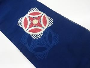 リサイクル　七宝に菊模様織出し名古屋帯